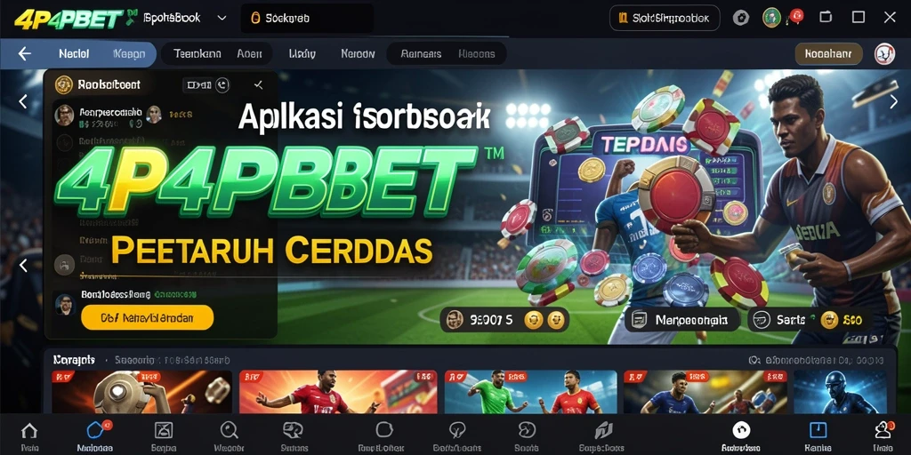 Tangkapan layar gameplay 4P4PBET yang menampilkan taruhan olahraga langsung.