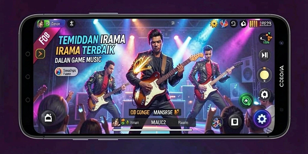 Tampilan gameplay FO8 yang mengasyikkan dan penuh warna.