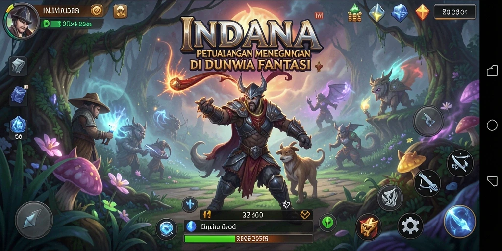 Screenshot INDAAA menampilkan aksi seru dalam petualangan menakjubkan.