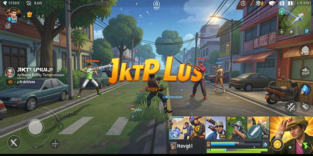 Tampilan antarmuka JKTPLUS yang sederhana dan intuitif untuk pengguna.