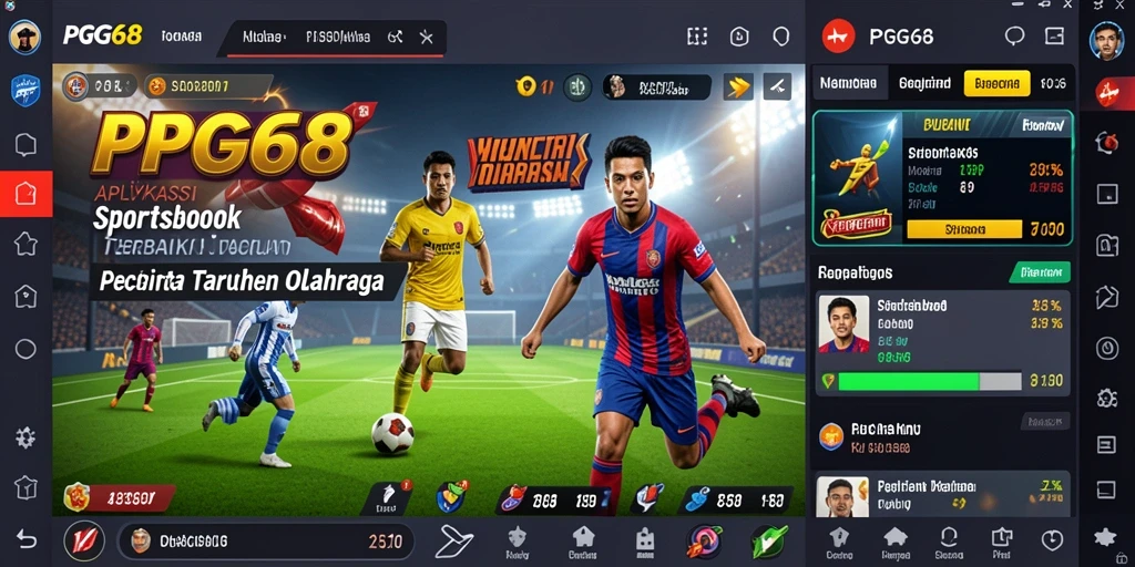 Screenshot PGG68 menampilkan gameplay taruhan olahraga yang menarik.