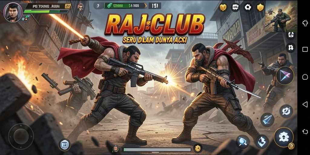 Tampilan seru dari gameplay RAJACLUB dengan aksi yang menegangkan.