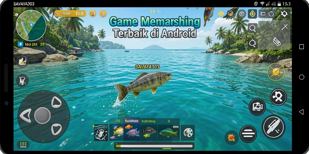 Gameplay mengasyikkan dalam <strong>SAVAYA303</strong> saat pemain memancing berbagai jenis ikan.