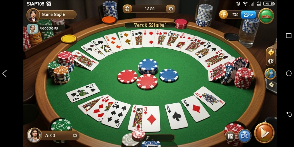 Tampilan gameplay Gaple yang menarik di SIAP108.
