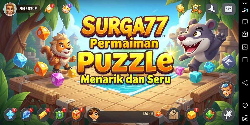 Tampilan gameplay SURGA77 yang mendebarkan dan seru.