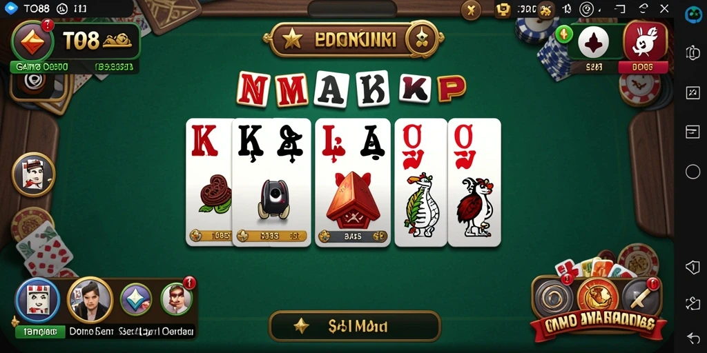 Tampilan gameplay menarik dalam permainan Domino TO88.