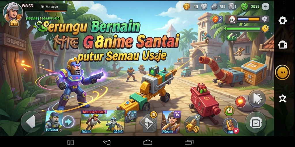 Tampilan gameplay seru dan penuh warna dari WIN33.
